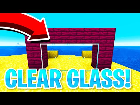 HOW TO GET CLEAR GLASS IN MINECRAFT! (MCPE & JAVA EDITION)