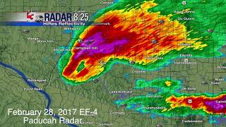 WSIL Perryville Tornado Radar Feb 28, 2017