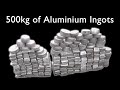 Making over 500kg (1100lb) of aluminium ingots from scrap metal
