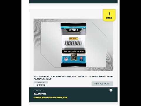 🔴 LIVE "PANINI" NFL INSTANT LEGEND PACK RIPS – PANANI PRIZM BLOCKCHAIN