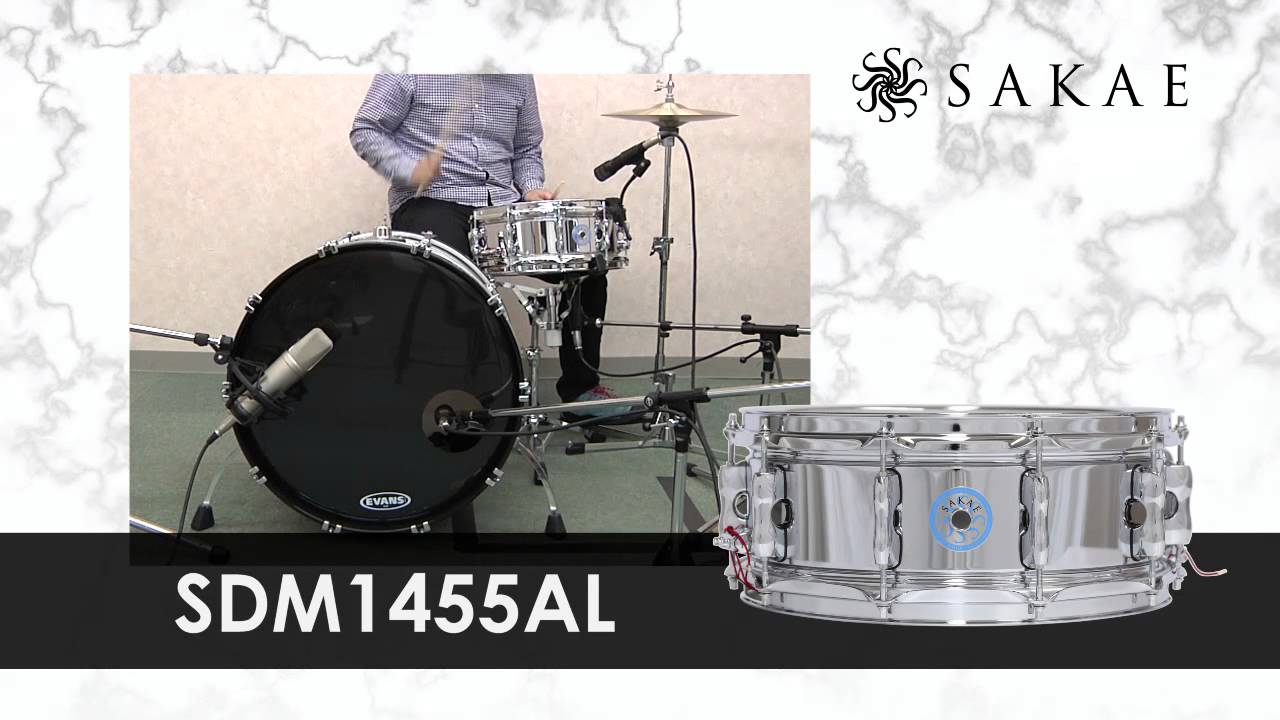 SAKAE SDM1455ST スネアドラム SAKAE / スネア SDM1455ST - YouTube