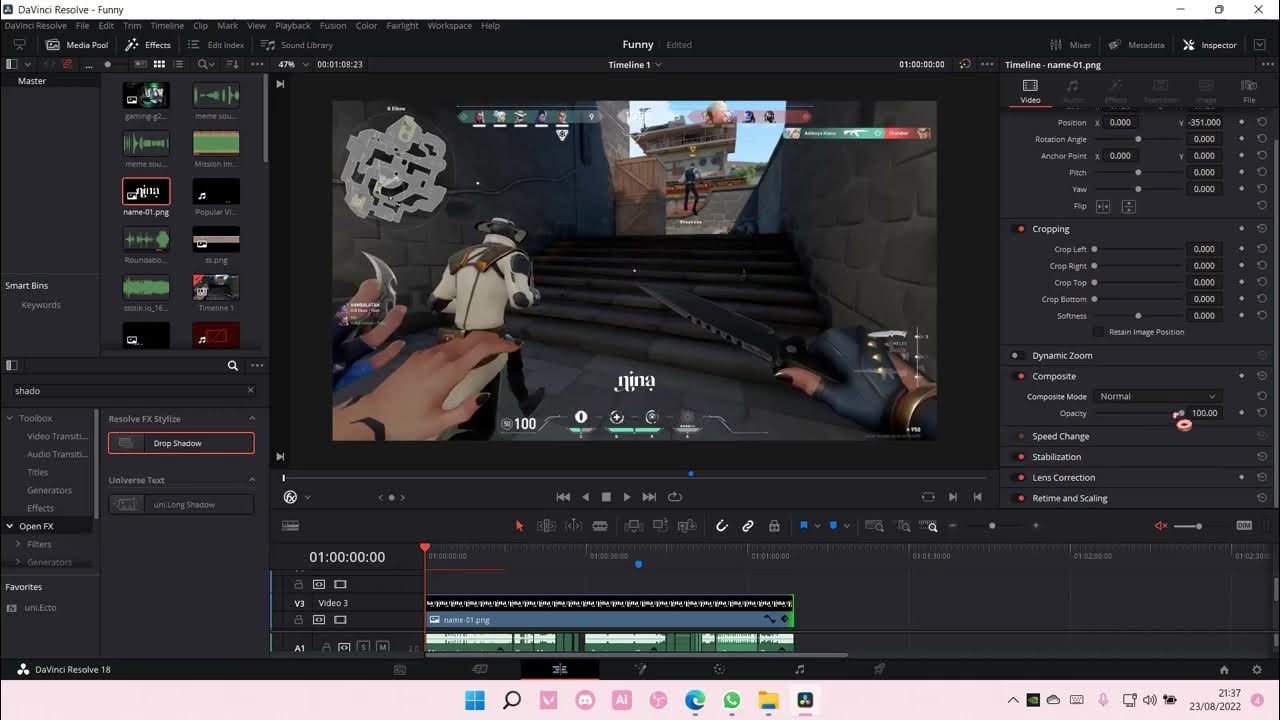 How to add watermark to videos in davinci resolve youtube