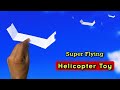 How to make new helicopter toy flying boomerang helicopter  best paper flying toy plane