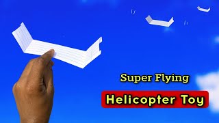 how to make new helicopter toy, flying boomerang helicopter,  best paper flying toy plane