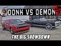 DONKMASTER VS DEMONOLOGY :Z06 Donk VS Dodge Demon SRT - The Big Showdown
