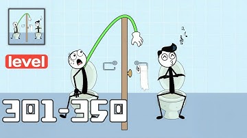 Tricky Thief: Brain Test - Gameplay Walkthrough Levels 301-350 - Funny Stickman Brain Puzzle Game