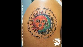Sun And Moon Tattoo | Artist Joseph Bangalore India