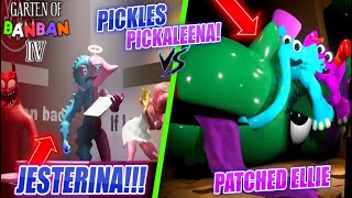 ¡COACH PICKLES Y PICKALEENA vs PATCHED ELLIE, EL SECRETO DE JESTERINA EN GARTEN OF BANBAN 4| Maylea