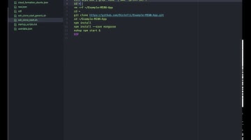 Script to SSH into AWS Ubuntu Ec2 instance and start a MEAN app - June 2018