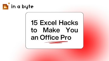 15 เทคนิค Excel ที่จะทำให้คุณเป็นพนักงานออฟฟิศขั้นเทพ | Inabyte