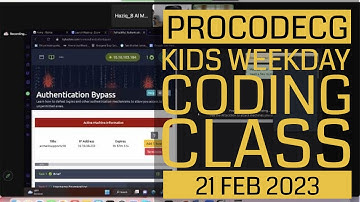 ProCodeCG Kids Weekday Coding Class - Tuesday - 21 Feb 2023