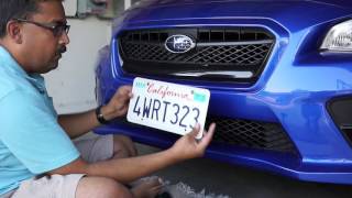 This is a super simple and clean way to instal front license plate on
2015-2017 subaru wrx/st for less than 10 bucks. method requires only
two #10-2...