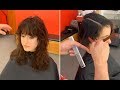 Long layered haircut tutorial &amp; Short women&#39;s haircut on Curly hair