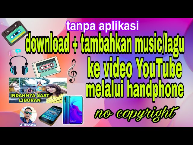 cara memasukan musik/lagu kedalam video YouTube melalui hp android class=