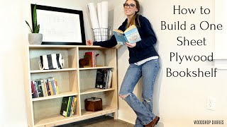 How to Build a One Sheet Plywood Bookshelf