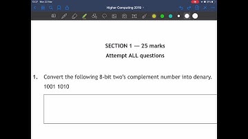 Learn to Convert Two’s Complement in 5 Minutes (Higher Computing)
