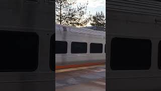 New Jersey Transit Sunrise Departure from Secaucus. #njt #trains #railfan #railroad #secaucus