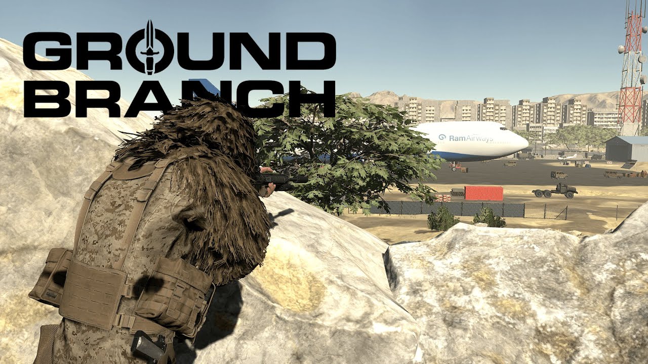 GROUND BRANCH: SOLO 747 INTEL RETRIEVAL GAMEPLAY (M16A4 - NO COMMENTARY - NO HUD)