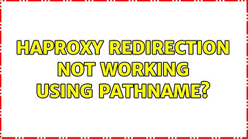 haproxy redirection not working using pathname?
