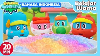 🌈Go Go Dino Bermain Dan Belajar Warna | 20min Kompilasi | Kartun Anak | Dinosaurus | gogodino Bahasa