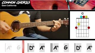 Dani California - RHCPEASY GUITAR LESSON Scrolling Chords