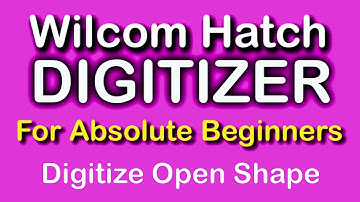 Wilcom Hatch Digitizer For Absolute Beginners | Digitize Open Shape