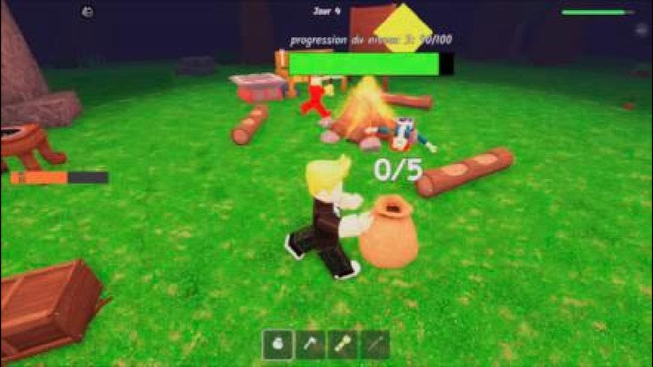 On survit 99nuit dans la forêt sur roblox