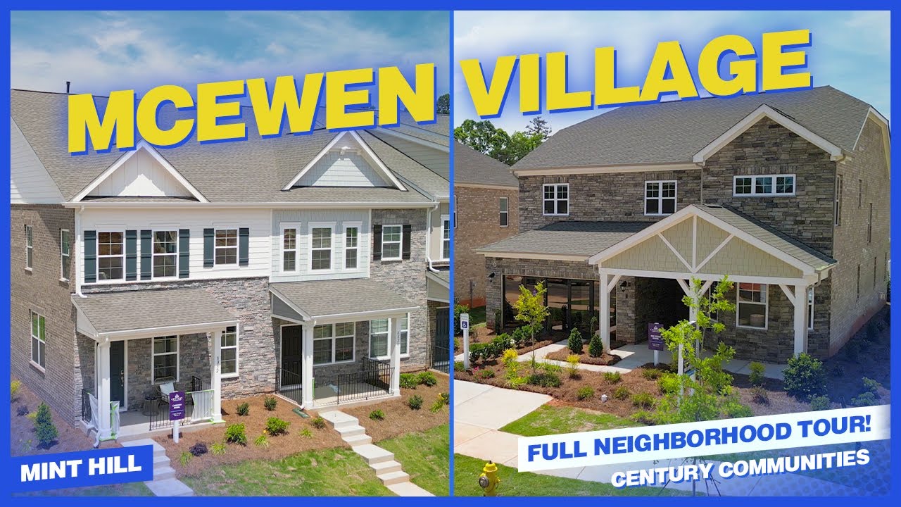 McEwen Village by Century Communities in Mint Hill Townhomes and