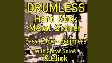 Heavy Metal Drums Practice (80 BPM Drumless with CLick)