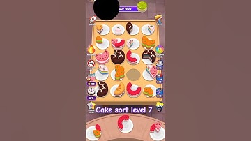 Cake sort level 7 -colour puzzle #gaming #cakeshorts #level7 #shorts