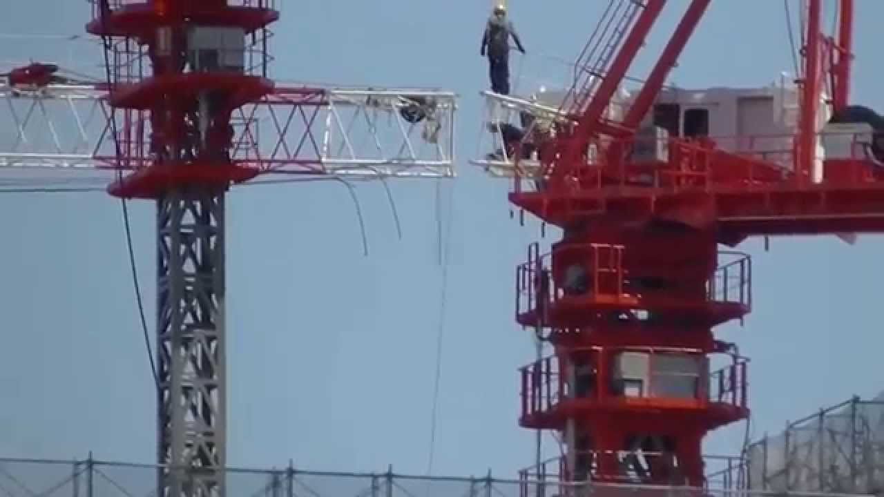 タワークレーン解体２日間の全記録 タイムラプス の６倍速コピー Youtube