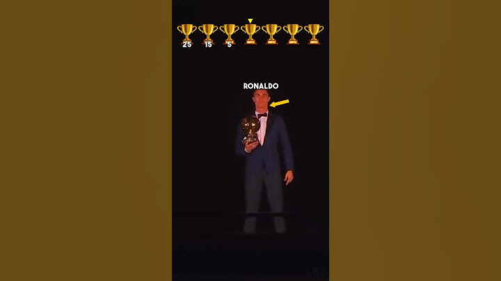 Player's Trophies At The Ballon D'or 😍
