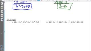 Lesson 28   Add & Sub Polynomials