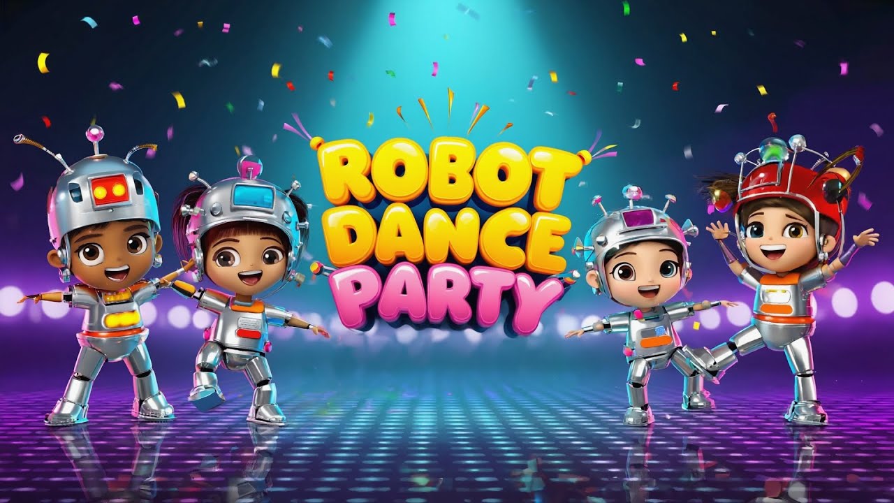 Robot Dance Party Song for Kids 🤖 | Fun Dance-Along with Beeps and ...