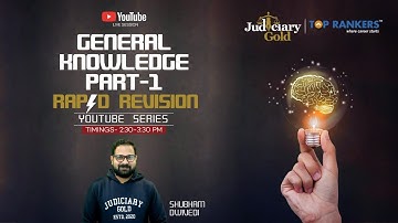 General Knowledge (Part-1) | Rapid Revision for MPCJ 2020-2021 | MPCJ Rapid Revision Series