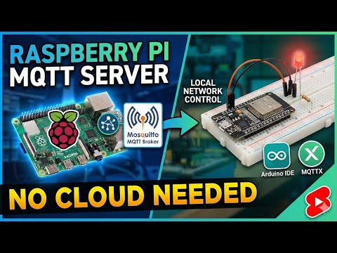 How to Install Mosquitto MQTT Broker on Raspberry Pi & Connect ESP32