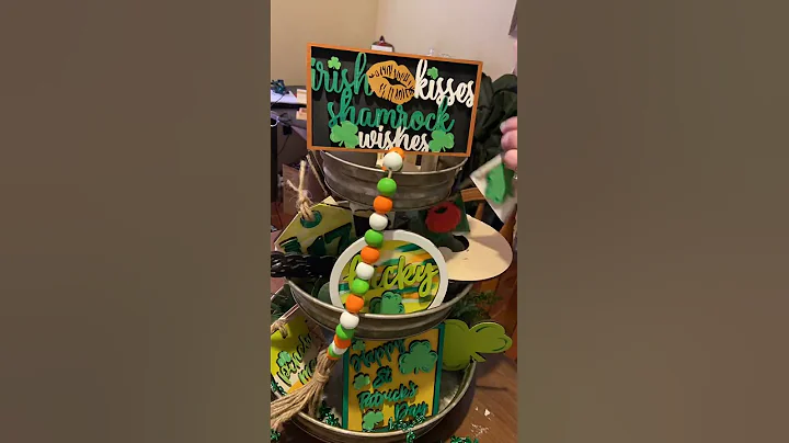 Decorate a St. Patricks Day Tiered Tray With Me