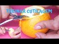 Como treinar a cutilagem na laranja|CORTE CONTINUO|CUTÍCULA FINA(MANICURE INICIANTE)