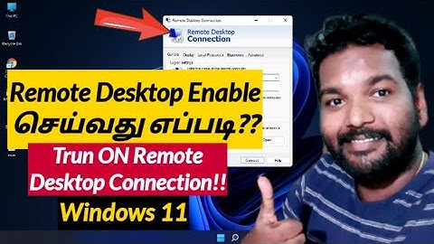 How to Enable Remote Desktop Connection on Windows 11 | Tamil | RAM Solution