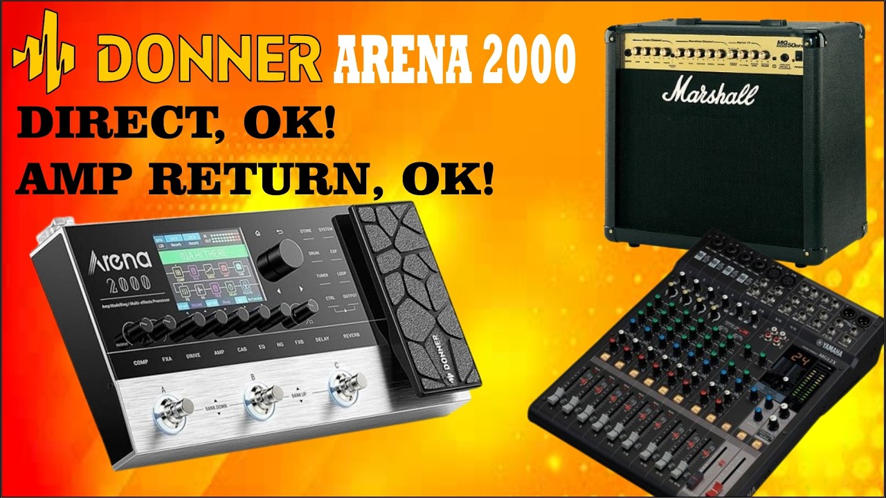 Donner Arena 2000. Direct OK! Return Amp also OK! - YouTube