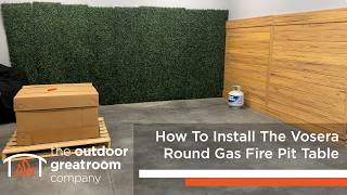 How To Install Vosera Round Gas Fire Pit Table