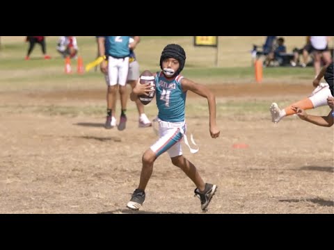 Team Outlawz 8u Flag Football Highlights - 11/6/2022 (Ultimate Sports Hawaii)