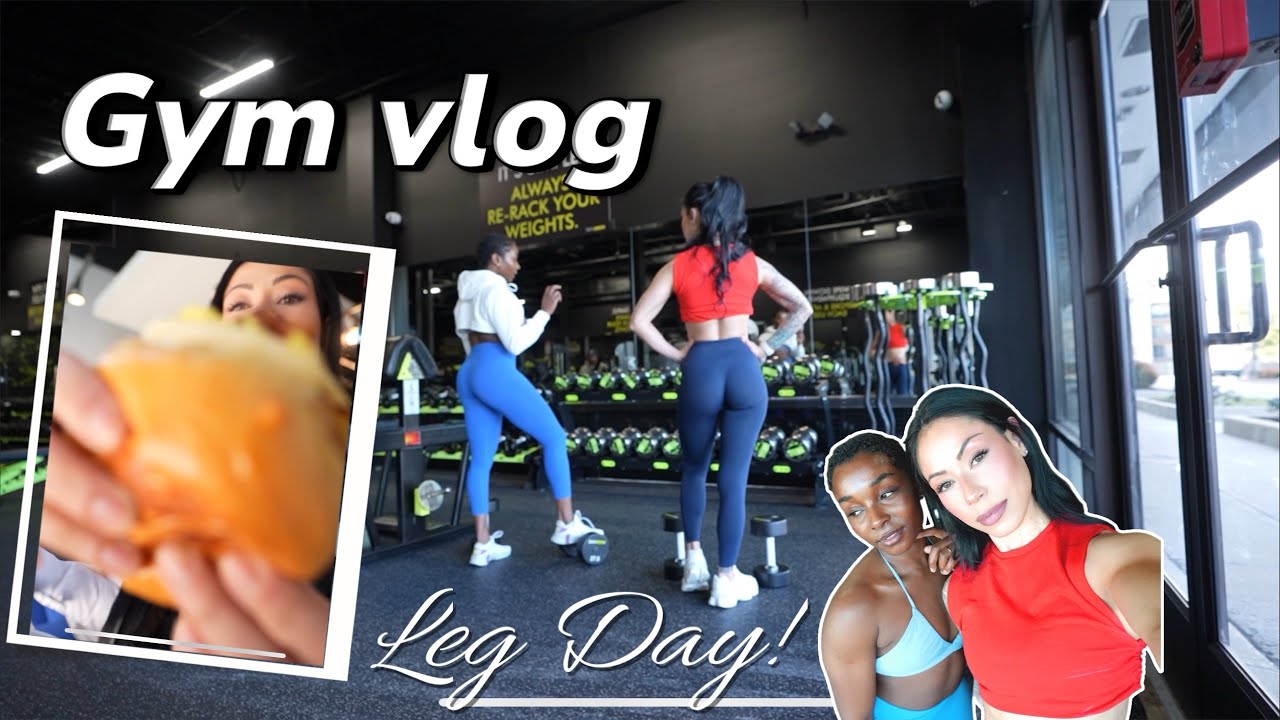 Mini GYM Vlog | Leg Day + Post workout meal - YouTube