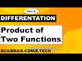 Introduction to DIFFERENTIATION OF Product of two functions | BCA MFCS | BCA MATHS |