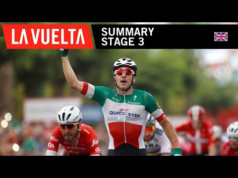 Video: Vuelta a Espana 2018: Элиа Вивиани 3-этаптагы спринтте жеңишке жетти