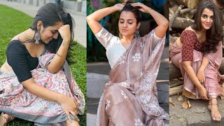 The Beauty Drapes Mauve Cotton Pattu Saree and Kalamkari Floral Saree With Matching Blouse Looks screenshot 5