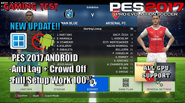 PES 2017 FULL SETUP GUIDE ANDROID WINLATOR!! | Setting Auto Smooth, Anti Lag Bisa Main Offline!!