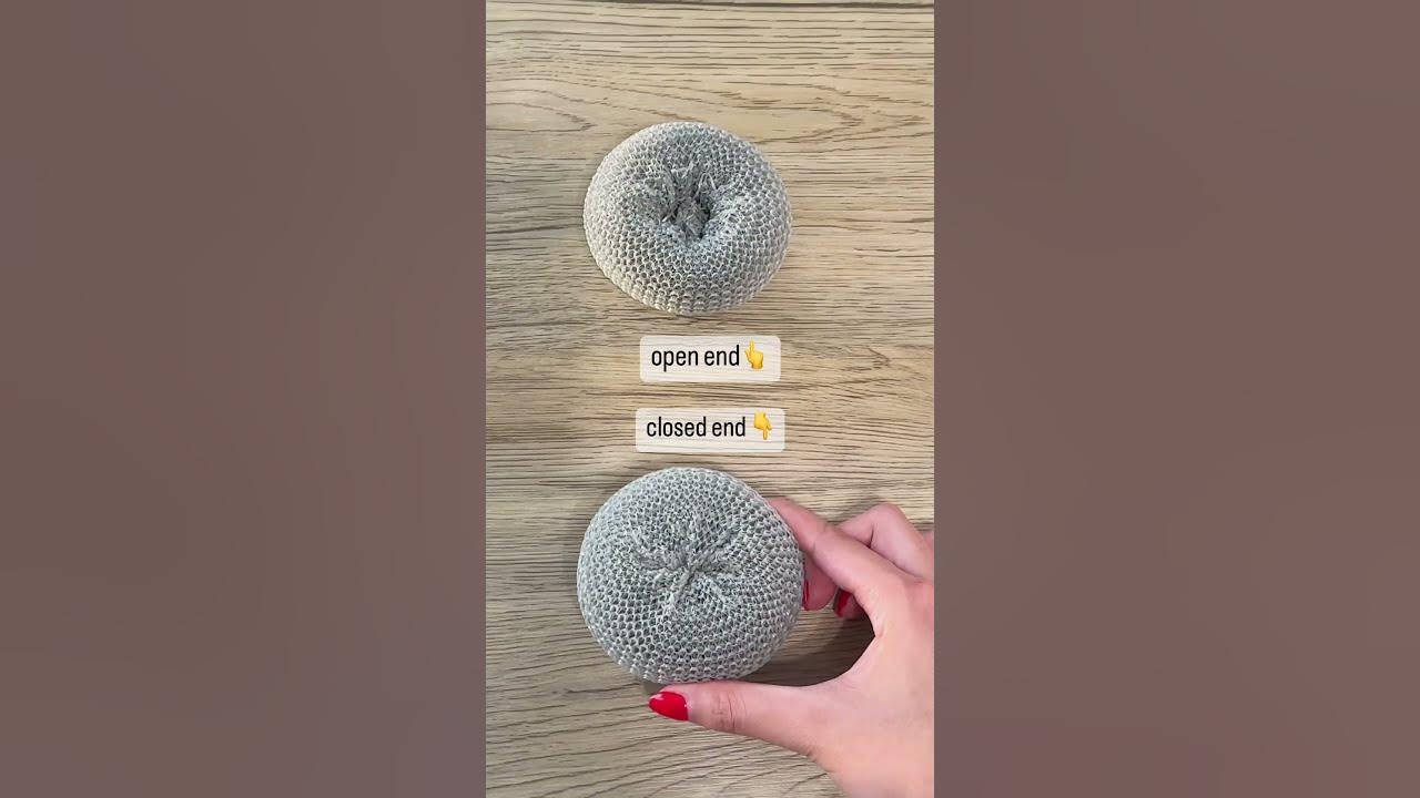 Reusable Handle with Mesh Dish Scrubber