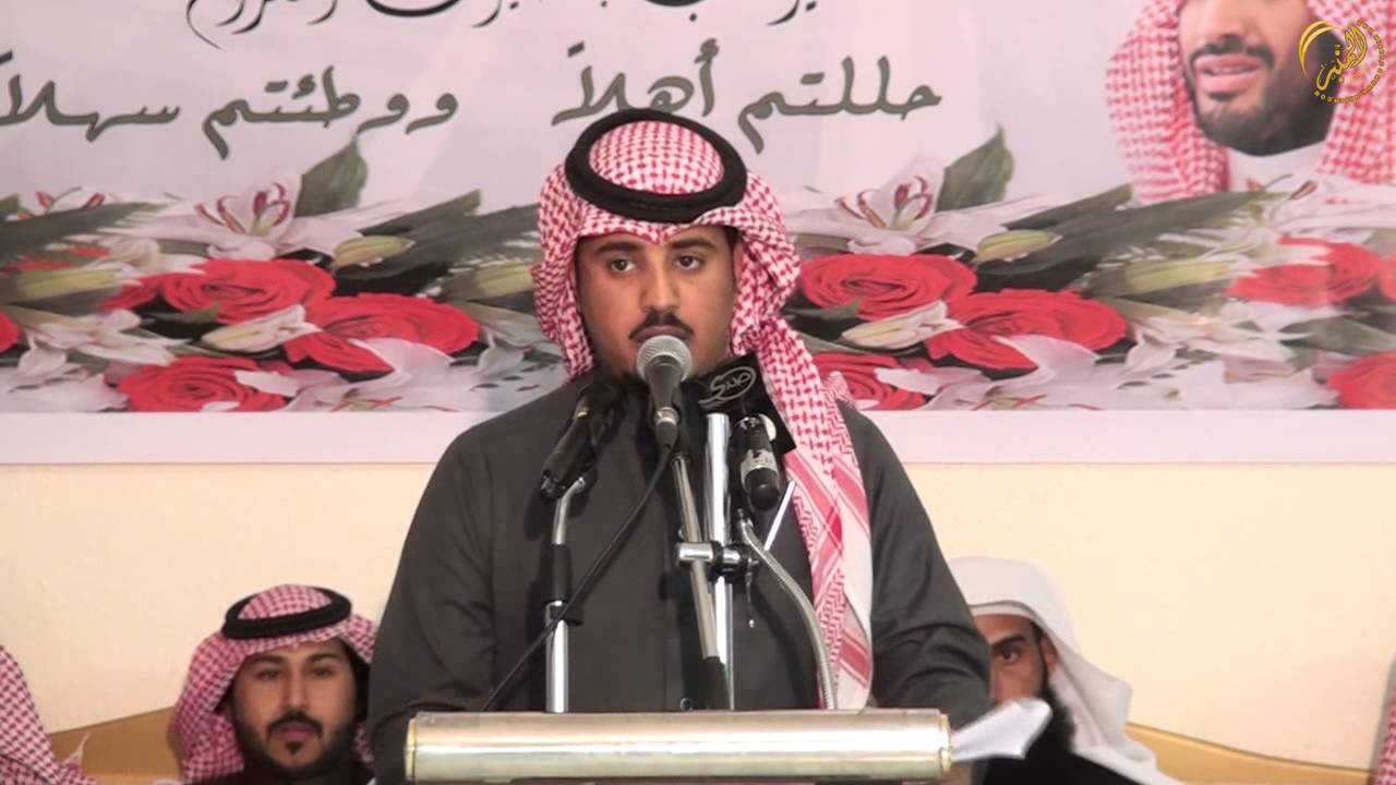 الحفل الخطابي في حفل زواج الشيخ ذياب بن ماجد الميزاني معرف قرية ريمان الشمالي