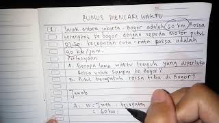 Cara mudah mencari waktu tempuh -